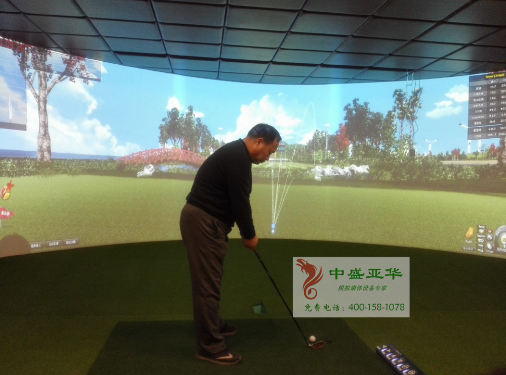 喜報：山西長治某會所環屏模擬高爾夫交付使用！